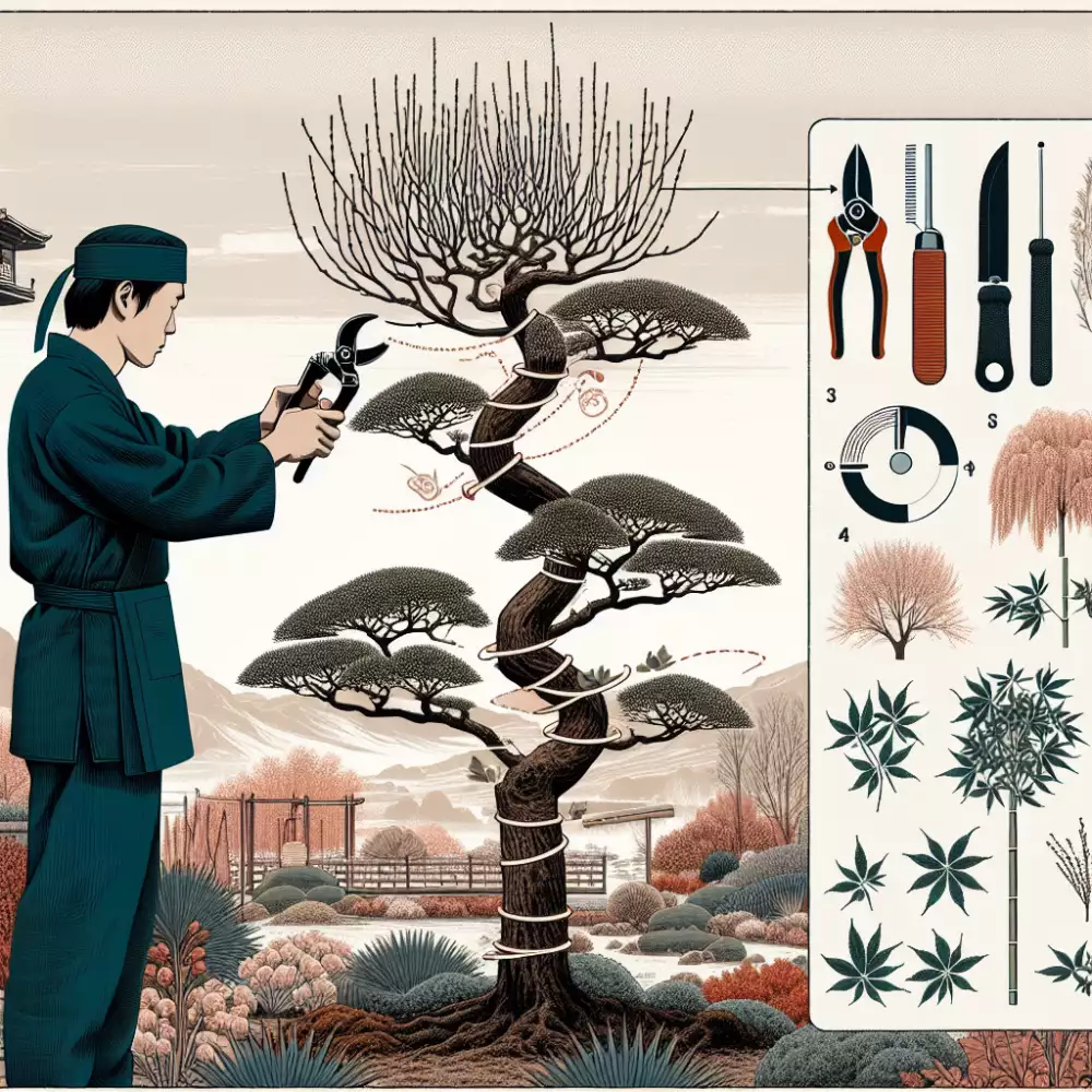 japonská vrba stříhání