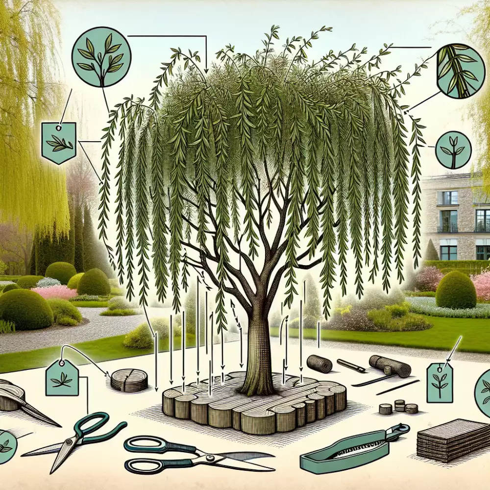 japonská vrba stříhání