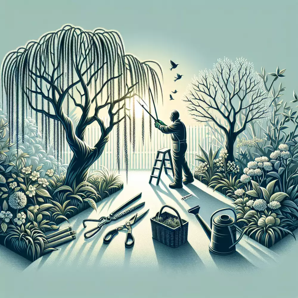 Japonská Vrba Stříhání