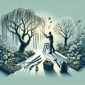 Japonská Vrba Stříhání