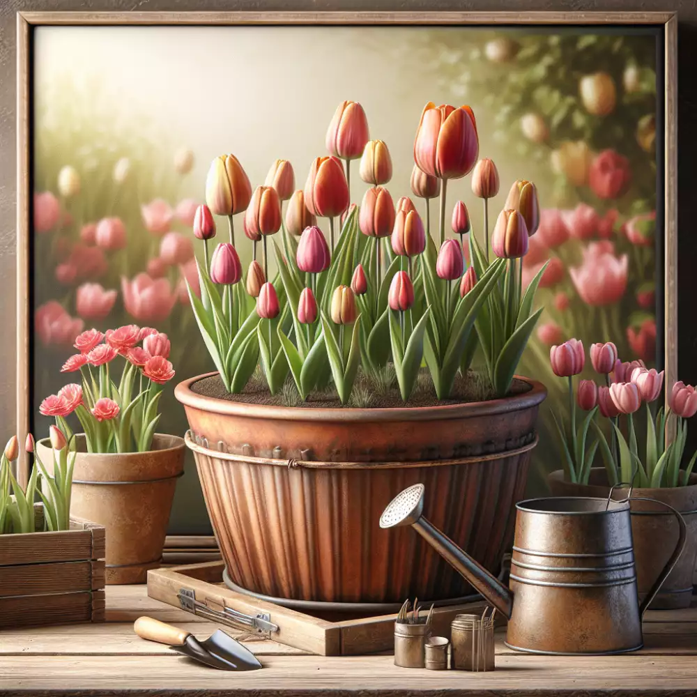 tulipany v truhliku